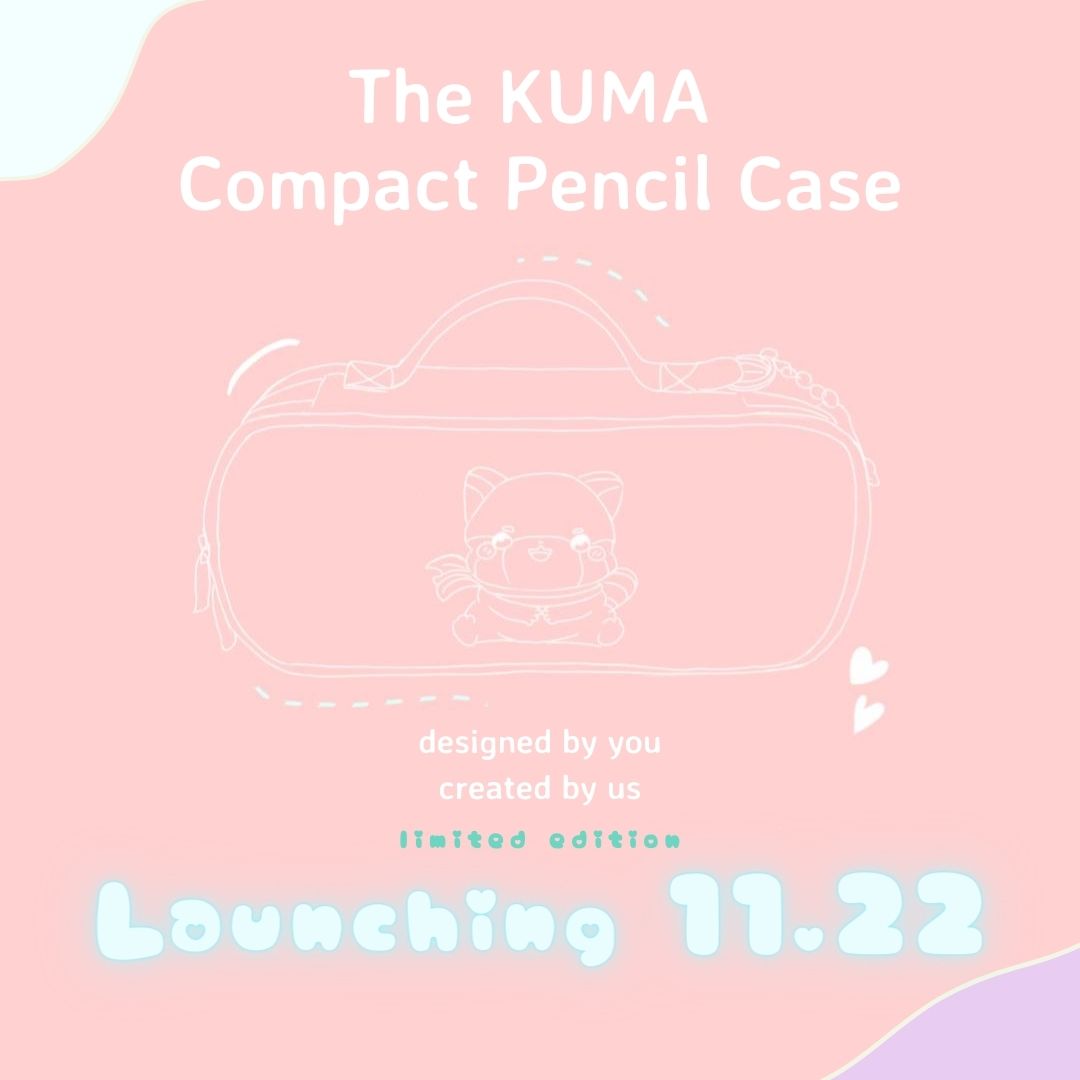 KUMA Compact Pencil Case ⭐REDUCED🔖  Pencil case design, Pencil case,  Stationery craft