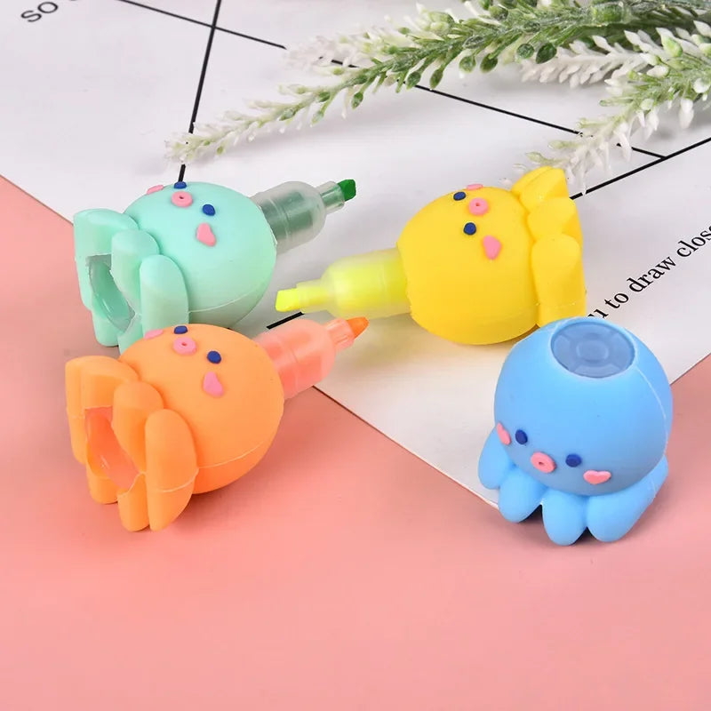 Kawaii Octopus Highlighter Pens