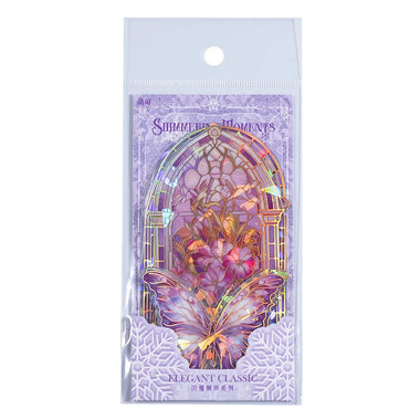 Stained Glass & Butterfly Sticker Set