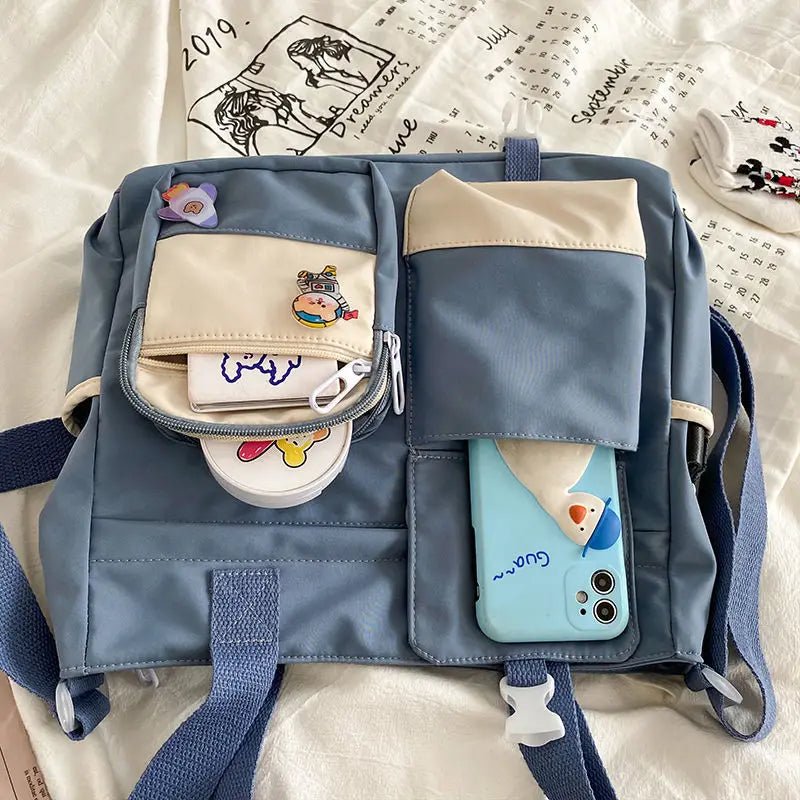 Waterproof Canvas Shoulder Bag (accessories included!)