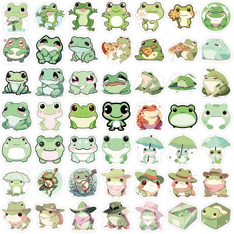 Kawaii Frog Sticker Pack