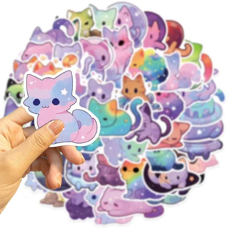 Kawaii Starry Cat Sticker Pack