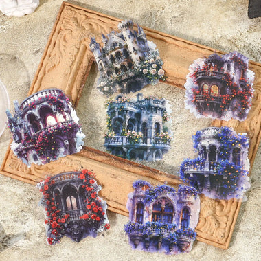 10 Pcs Vintage Gothic Garden Stickers