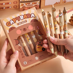 5pcs Capybara Gel Pens Set