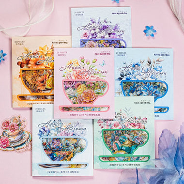 Annie's Afternoon Series Decorative Stickers - 20pcs