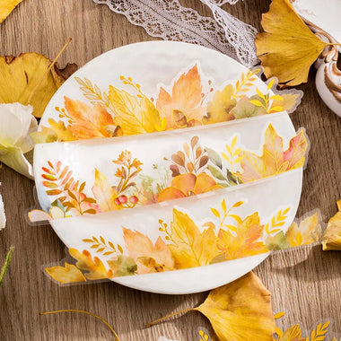 15pcs Autumn Leaves Decorative PVC Stickers