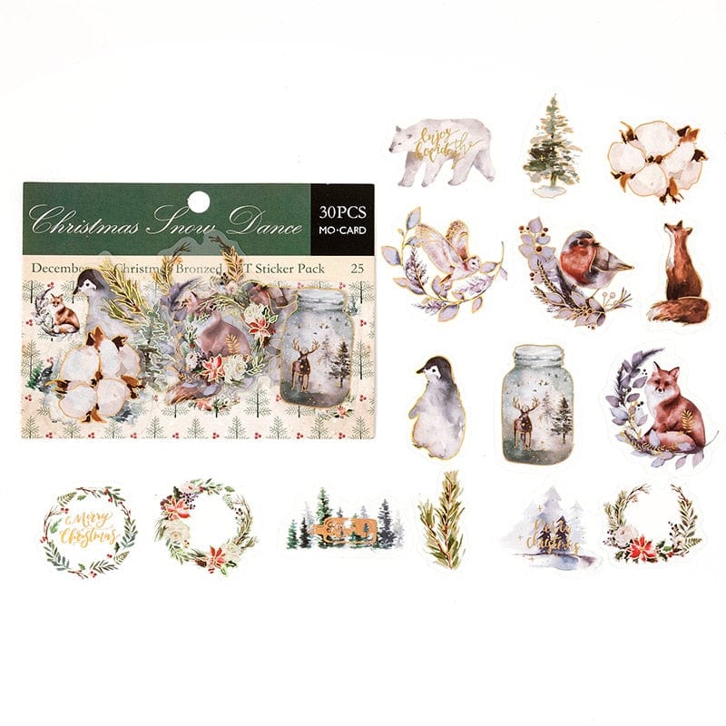 KUMA Stationery & Crafts  C 30pcs New Christmas Sticker Set