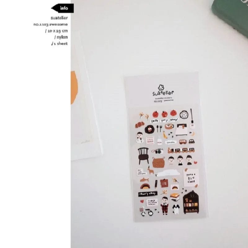 KUMA Stationery & Crafts  Suatelier Korean Stickers; Awesome